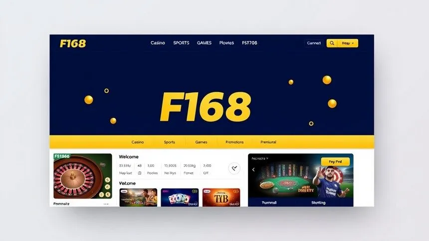 F168 đầu tư mạnh mẽ Giao diện website
